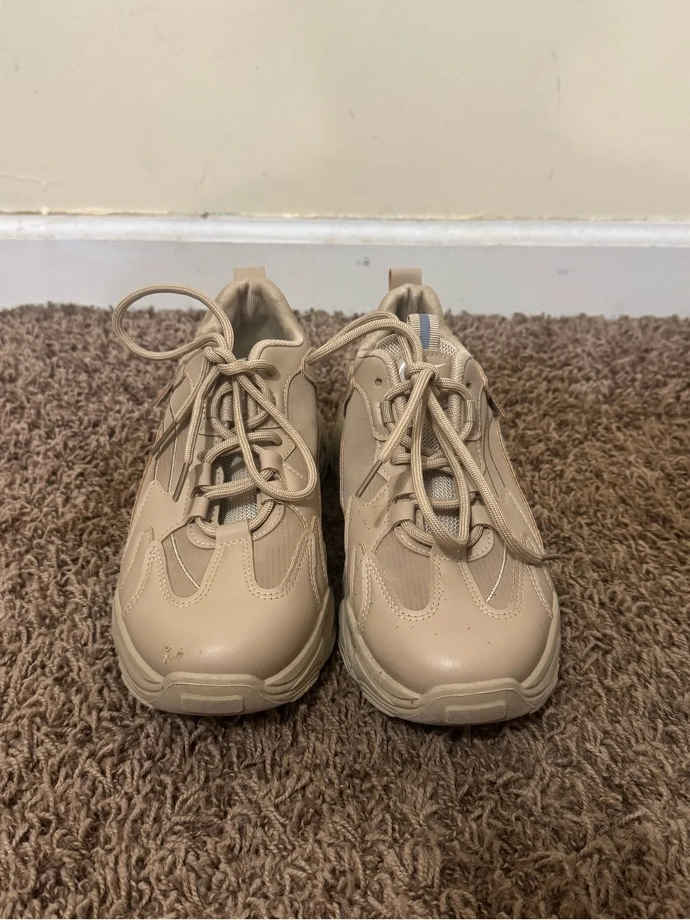 Kids Neutral Tan Athletic Sneakers